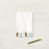 レトロは縞で飾ります ポストイット (デスク上)