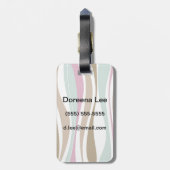 レトロは縞で飾ります ラゲッジタグ (裏面縦)