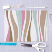 レトロは縞で飾ります 薄葉紙 (クラフト)