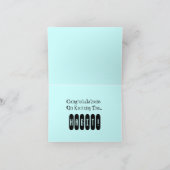 レトロは習慣用カードを蹴ったおめでとう カード (内部)