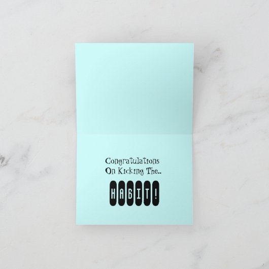 レトロは習慣用カードを蹴ったおめでとう カード (内部)