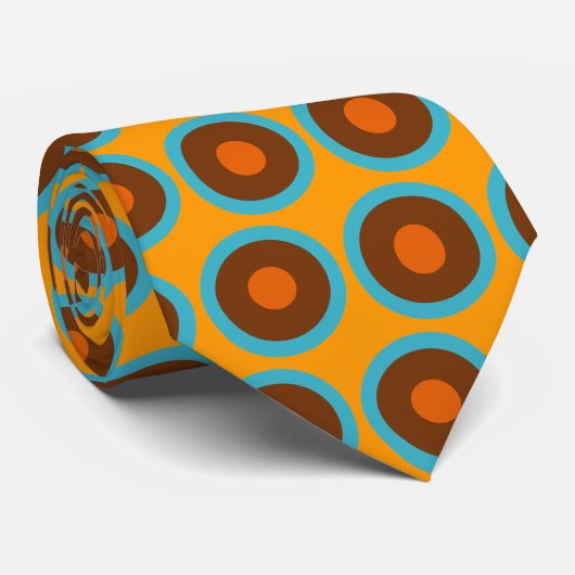 レトロは茶色がかった鋼色のオレンジを一周します ネクタイ (ロール)