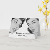 レトロは誕生日を告げます カード (黄色い花)