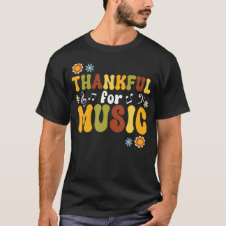 レトロは音楽フローラ音楽先生に感謝 Tシャツ
