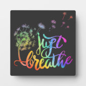 レトロは風吹にタンポポを吸う フォトプラーク (正面)