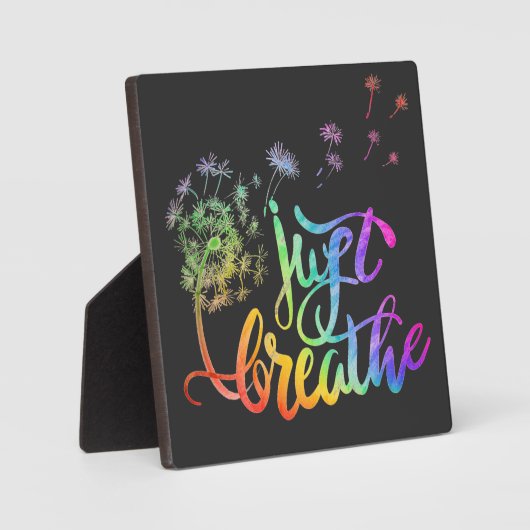 レトロは風吹にタンポポを吸う フォトプラーク (正面)