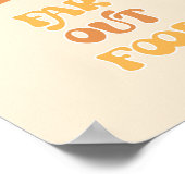 レトロは食べ物の誕生日を楽しむ ポスター (角)