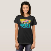 レトロは90年代のクワッドスケートで滑るFor Sに戻す Tシャツ (正面フル)