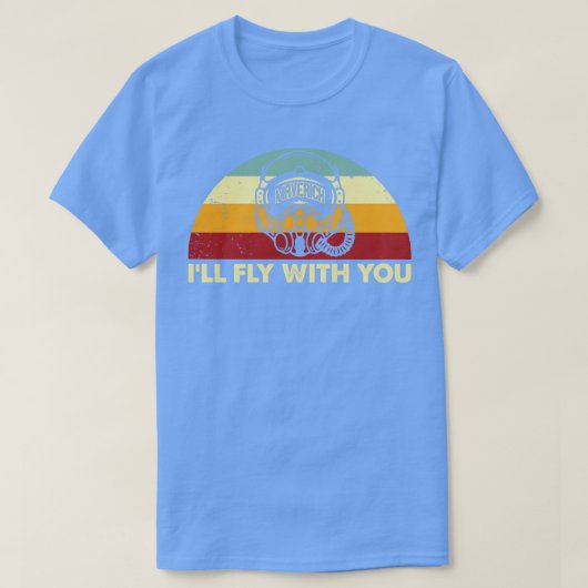 レトロはIll Fly With You Maverick Tシャツ (デザイン正面)