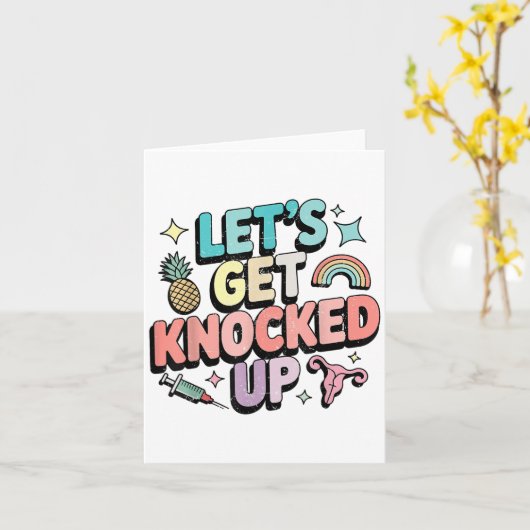 レトロはIvfの生殖能力の移転をノックアップしよう カード (黄色い花)