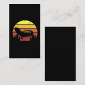 レトロひげ竜サンセットトカゲ爬虫類オーナー 名刺 (正面/裏面)