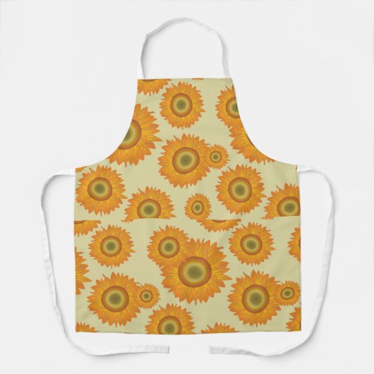 レトロひまわり エプロン (正面)