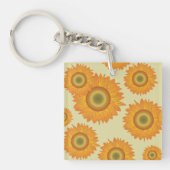 レトロひまわり キーホルダー (正面)