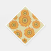 レトロひまわり スタンダードランチョンナプキン (角)