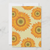レトロひまわり 招待状 (正面)