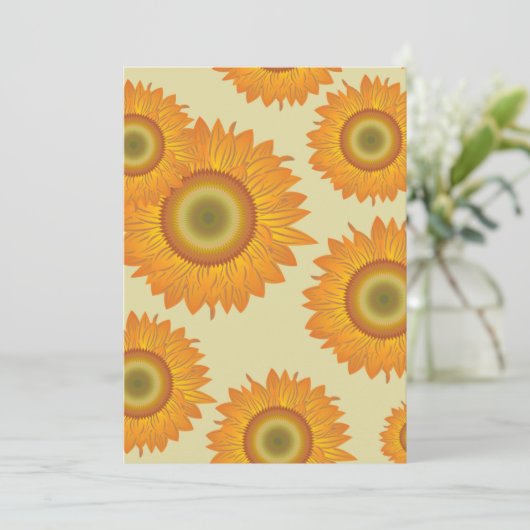 レトロひまわり 招待状 (スタンド正面)