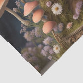 レトロふわふわの猫、アンティーク時計のデコパージュ 薄葉紙 (詳細)