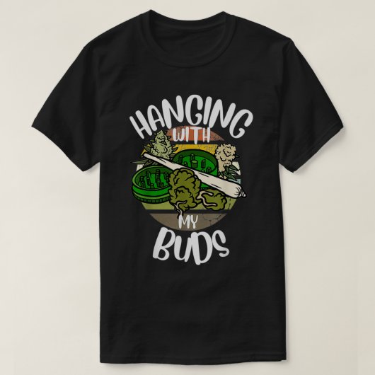 レトロぶら下がったは私の芽が痛おもしろいい Tシャツ (デザイン正面)