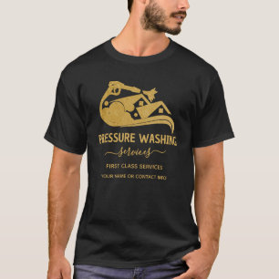 レトロほうき清掃サービス Tシャツ
