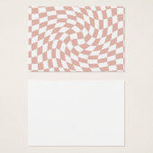 レトロほこりっぽいバラサンドピンクチェッ市松模様にク (正面&裏面)