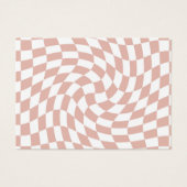 レトロほこりっぽいバラサンドピンクチェッ市松模様にク (正面)