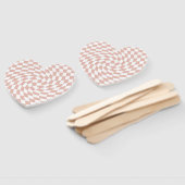 レトロほこりっぽいバラサンドピ市松模様にック結婚ス ハンドファン (組立なし)