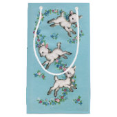 レトロまたはヴィンテージのイースター子ヒツジ スモールペーパーバッグ (正面)