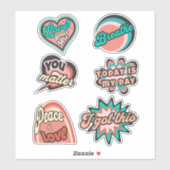 レトロやる気を起こさせるステッカーパック シール (シート)