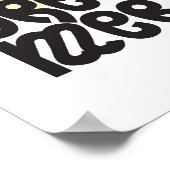 レトロやる気を起こさせる夕日の背景を持つドリーマー ポスター (角)