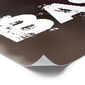 レトロやる気を起こさせる野球 ポスター (角)