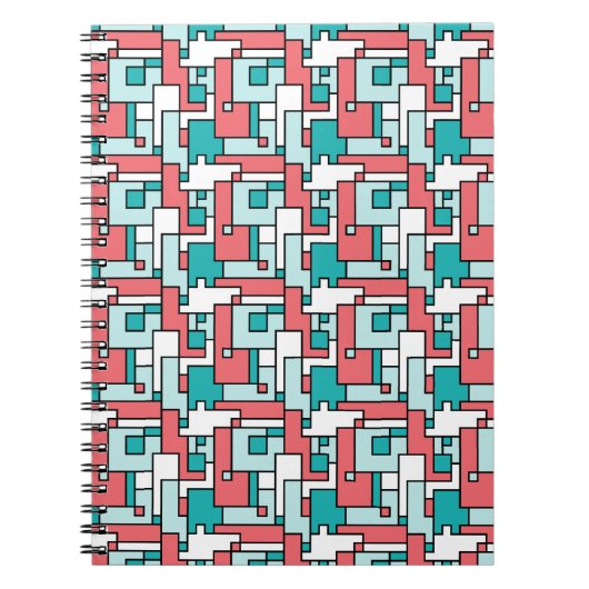 レトロれんが模様 ノートブック (正面)