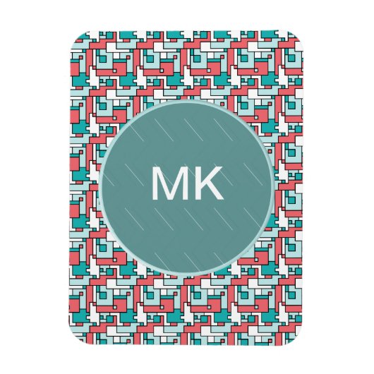 レトロれんが模様 マグネット (縦)