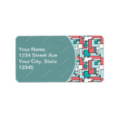 レトロれんが模様 ラベル (正面)