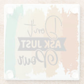 レトロを注頼ぐない ガラスコースター (裏面)