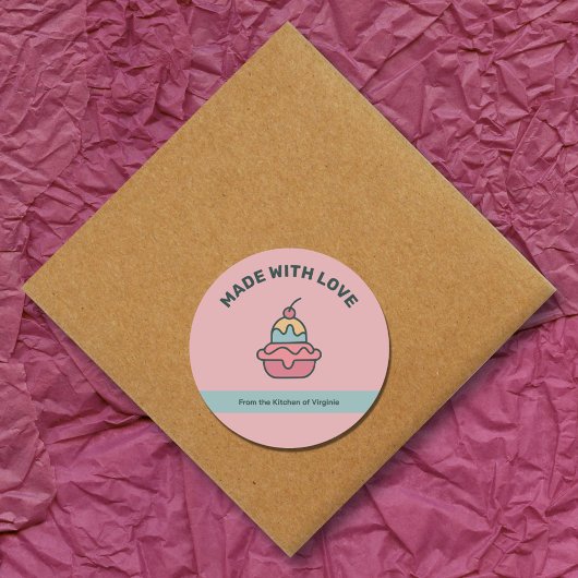 レトロアイスとラブレベルシール ラウンドシール