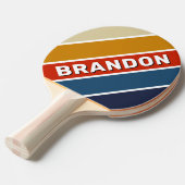 レトロアイスはっきりしたレストライプのインボー 卓球ラケット (正面アングル)