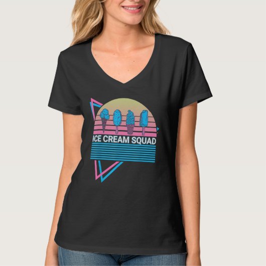 レトロアイスクリームアイスクリーム部 Tシャツ (正面)