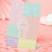 レトロアイスクリームグレーズ！ 台座サイン