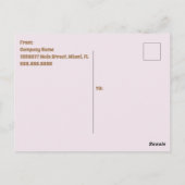 レトロアイスクリームコーンソーシャルフライヤー招待状 ポストカード (裏面)