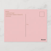 レトロアイスクリームソーシャルサンデフライヤー招待状 ポストカード (裏面)