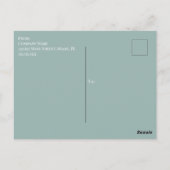 レトロアイスクリームソーシャルフライヤー招待状 ポストカード (裏面)