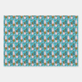 レトロアイスクリームノベルティ ラッピングペーパーシート (正面3)