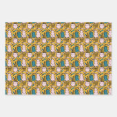 レトロアイスクリームノベルティ ラッピングペーパーシート (正面2)