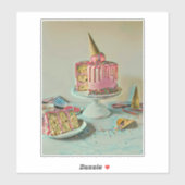 レトロアイスクリームポピクル シール (シート)