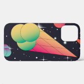レトロアイスクリーム、コズミックネオン。 Case-Mate iPhoneケース (裏面 (横))