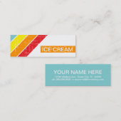 レトロアイスクリーム スキニー名刺 (正面/裏面)