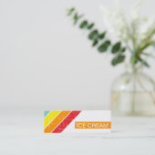 レトロアイスクリーム スキニー名刺 (スタンド正面)