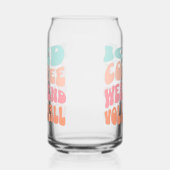 レトロアイスコーヒーウィークエンドバレーボール ガラス缶 (左)