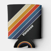 レトロアイスストライプのレインボー 缶クーラー (裏面)