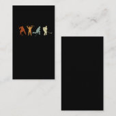 レトロアイスホッケープレーヤーセンター防衛ホッケー 名刺 (正面/裏面)